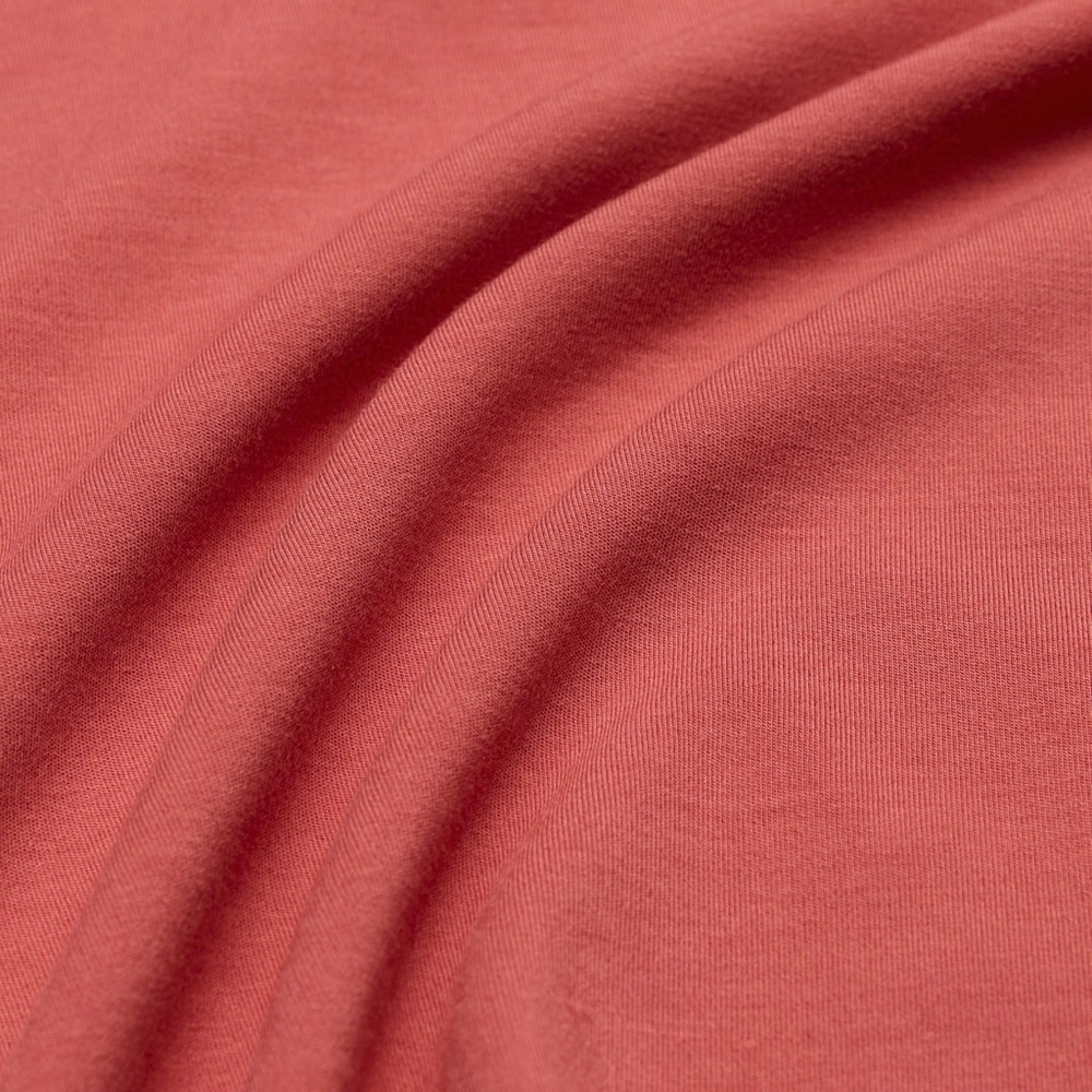 Aritzia Wilfred Saturn Mini Dress - Warm Sienna Red Jersey Wrap Dress - Picture 8 of 10
